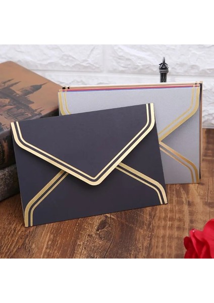 Mavi Stil Mektup Tebrik Kartları Düğün Davetiyeleri Için Retro Vintage Boş Craft Kağıt Zarflar (Yurt Dışından)