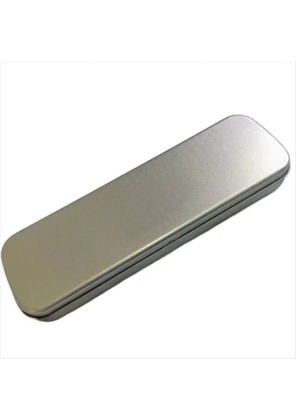 Gümüş Tarzı Mple Kalem Kutusu Yüksek Li Metal Kalem Saklama Kutusu Öğrenci Için Yaratıcı Tek Katmanlı Kırtasiye Kutusu (Yurt Dışından)