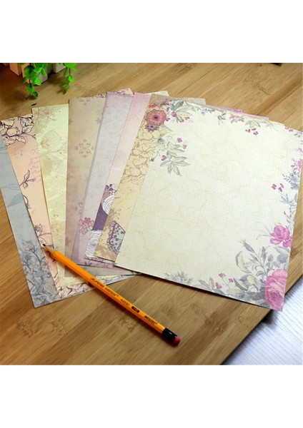 I-8 Sayfa Stili Avrupa Ülke Tarzı Mektup Pedleri Vintage Mesaj Yazma Kağıdı Zarf Mektup Kağıdı Okul Kırtasiye Noel Tedarik (Yurt Dışından) modelleri