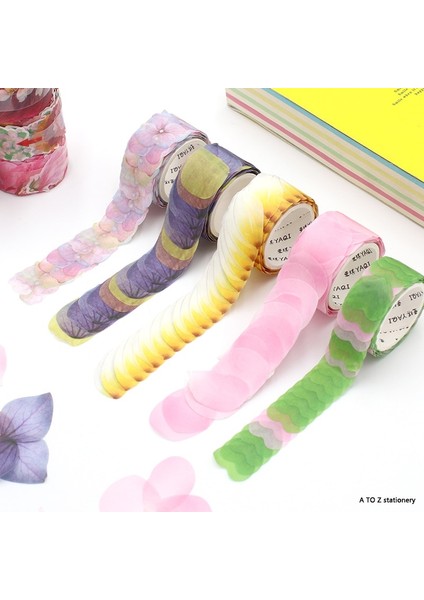 No.12 Tarzı Kawaii Sakura Çiçek Petal Washi Bant Dıy Sevimli Çıkartmalar Karalama Defteri Okul Ofis Malzemeleri Kırtasiye Bant Günlüğü Washi Bantlar Seti (Yurt Dışından)