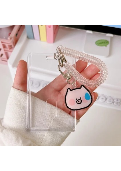 No.7 Tarzı Şeffaf Akrilik Fotocard Tutucu 4 Inç Kpop Albümü Fotocard Kawaii Otobüs Kartı Kimlik Tutucu Kolye Keychaool Kırtasiye (Yurt Dışından)