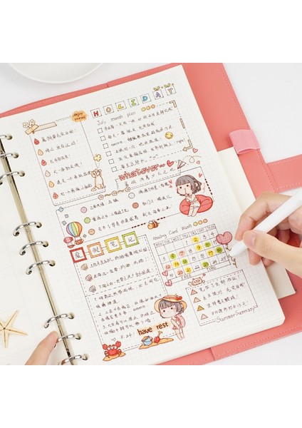 No.8 Stili 45MM * 5 M Kawaii Kızlar Günlük Maskeleme Washi Bant Dekoratif Yapışkan Bant Decora Diy Scrapbooking Sticker Etiket Kırtasiye (Yurt Dışından)