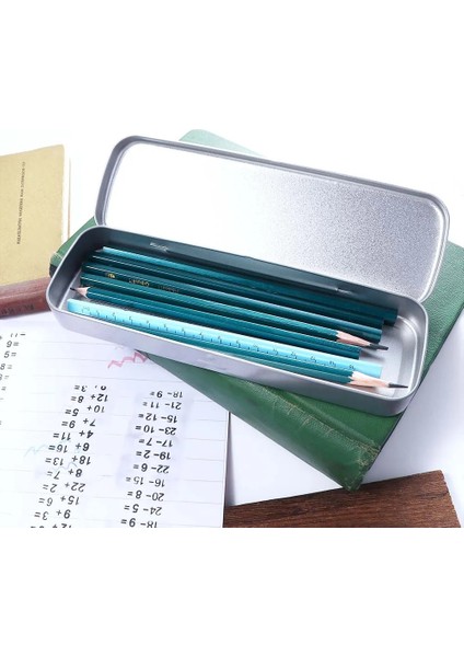 Gümüş Tarzı Mple Kalem Kutusu Yüksek Li Metal Kalem Saklama Kutusu Öğrenci Için Yaratıcı Tek Katmanlı Kırtasiye Kutusu (Yurt Dışından) fiyatları