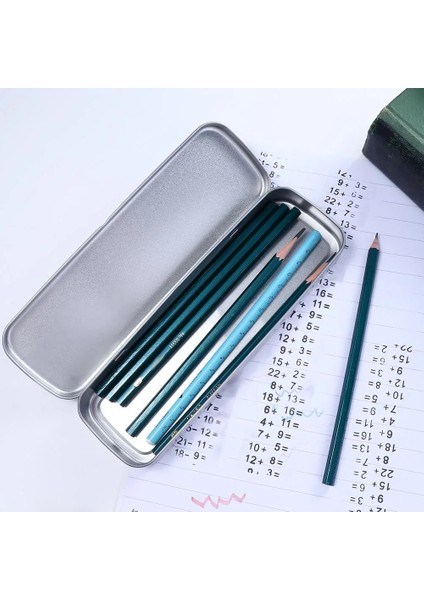 Gümüş Tarzı Mple Kalem Kutusu Yüksek Li Metal Kalem Saklama Kutusu Öğrenci Için Yaratıcı Tek Katmanlı Kırtasiye Kutusu (Yurt Dışından) fırsatları