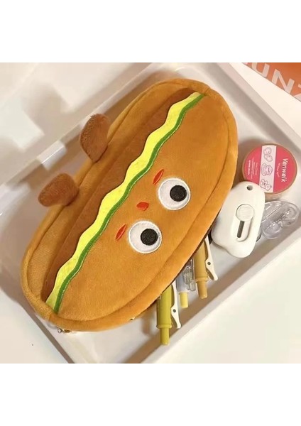 Bifeng Shop No.2 Tarzı Hamburger Kalem Kutusu Kore Sevimli Karikatür Öğrenci Kırtasiye Taşınabilir Kozmetik Çantası Saklama Çantası Kawaii Kalem Kutusu Okula Dönüş (Yurt Dışından)