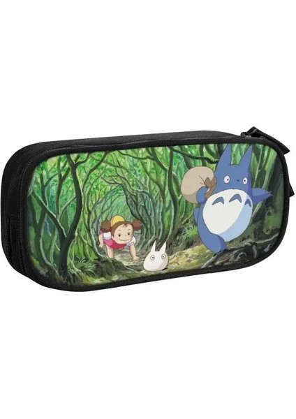 No.6 Stili Sevimli Komşu Totoro Çocuk Kalem Kutusu Kız Erkek Büyük Depolama Kalem Kılıfı Kırtasiye (Yurt Dışından)