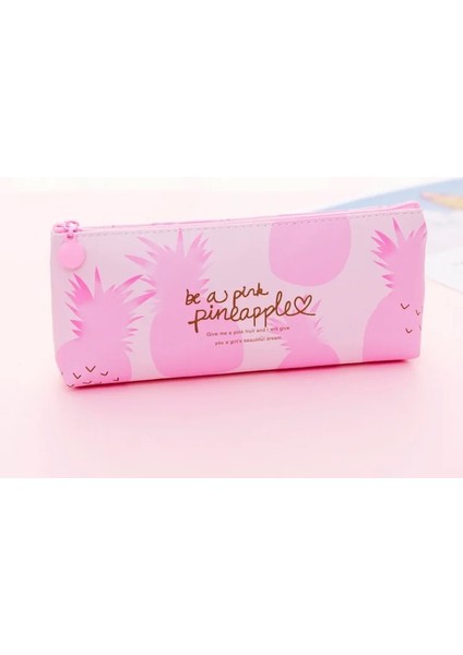 NO.280 Tarzı Yeni Tuval Meyve Ananas Kalem Kutusu Kız Kırtasiye Kawaii Kalem Çantası Okul Ofis Malzemeleri Öğrenciler Hediyeler (Yurt Dışından)