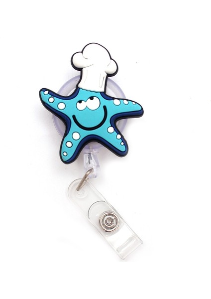 No.4 Tarzı Yaratıcı Mavi Fare Hayvan Geri Çekilebilir Plastik Rozet Tutucu Makara Sergi Kimliği Enfermera Boyname Kartı Hastane Ofisi Göğüs Kartı (Yurt Dışından)