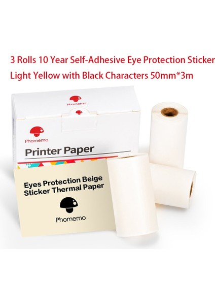 10 Yıllık Etiket Işık Stili Phomemo Termal Kağıt Autoadhesivo Papel SM02PRO Yazıcı Için Yazdırılabilir Etiket Etiket Papier Fotoğraf Rollo Papel (Yurt Dışından)