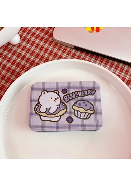 No.6 Stili Ins Kore Yara Bandı Saklama Kutusu Sevimli Karikatür Ayı Tavşan Saç Tokası Maskeleme Bandı Yara Bandı Saklama Çantası Mini Kırtasiye Malzemesi Saklama Kutusu (Yurt Dışından)