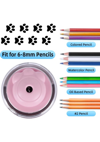 Stil2 Tarzı Tenwin Mini Kedi Pençe Karikatür Otomatik Çizim Kalem Kalemtıraş Elektrik Anahtarı Kalemtıraş Kırtasiye Okul Kaynağı (Yurt Dışından) modelleri