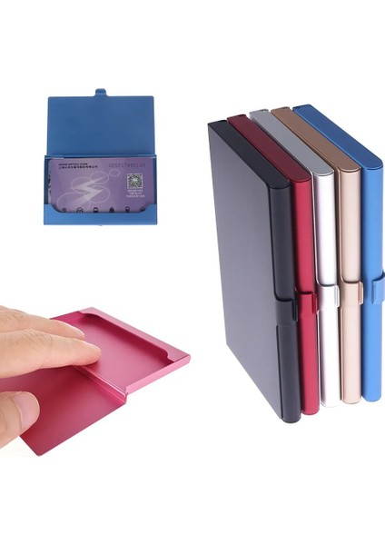 C Stili Yaratıcı Kartvizit Kılıf Paslanmaz Çelik Alüminyum Metal Kutu Kredi Kimliği Cüzdan Kart Sahibinin 1 Adet (Yurt Dışından) fiyatları