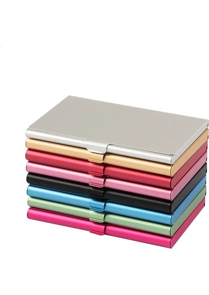 C Stili Yaratıcı Kartvizit Kılıf Paslanmaz Çelik Alüminyum Metal Kutu Kredi Kimliği Cüzdan Kart Sahibinin 1 Adet (Yurt Dışından) modelleri