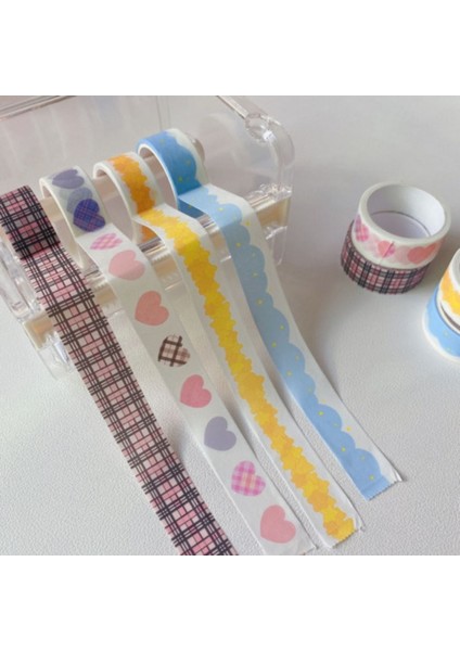 1 Adet C Tarzı 15MM * 300CM Ins Yıldızlı Gökyüzü Bulutlar Aşk Washi Bant Kombinasyonu Tatlı Sevimli Dekoratif Dıy Malzeme Sticker Okul Malzemeleri (Yurt Dışından)