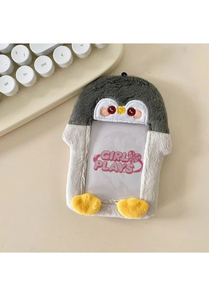 Ben Tarzım Kawaii Karikatür Hayvan Serisi Yumuşak Peluş 3 Inç Kpop Fotoğraflı Kart Tutucu Fotoğraf Kartı Tutucu Çanta Kolye Okul Kırtasiye (Yurt Dışından)