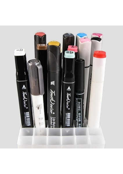 No.48 Tarzı Yuvaları Işaretleyici Kalem Depolama Tutucu Fırça Kalem Raf Masa Standı Organizatör Çok Fonksiyonlu Alet (Yurt Dışından) indirimleri