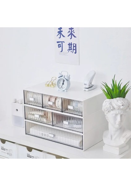 Yeşil Stil Kalem Etiket Şeffaf Çekmece Saklama Kutusu Plastik Öğrenci Masası Kırtasiye Kozmetik Ruj Rafı Toz Geçirmez Organizatörler Kutusu (Yurt Dışından) modelleri