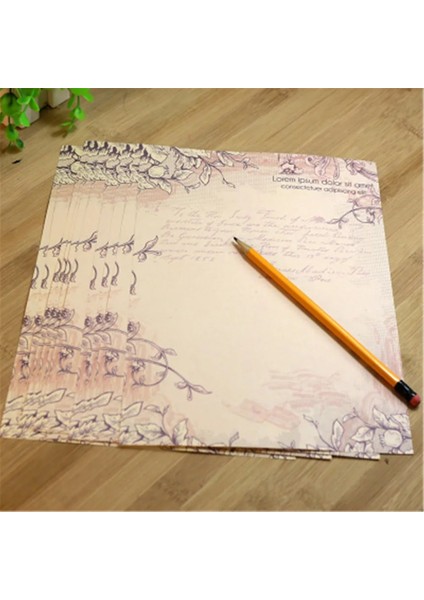 E-10 Sayfa Stili Avrupa Ülke Tarzı Mektup Pedleri Vintage Mesaj Yazma Kağıdı Zarf Mektup Kağıdı Okul Kırtasiye Noel Tedarik (Yurt Dışından)