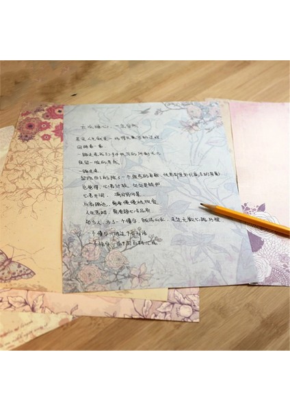 E-10 Sayfa Stili Avrupa Ülke Tarzı Mektup Pedleri Vintage Mesaj Yazma Kağıdı Zarf Mektup Kağıdı Okul Kırtasiye Noel Tedarik (Yurt Dışından) fırsatları