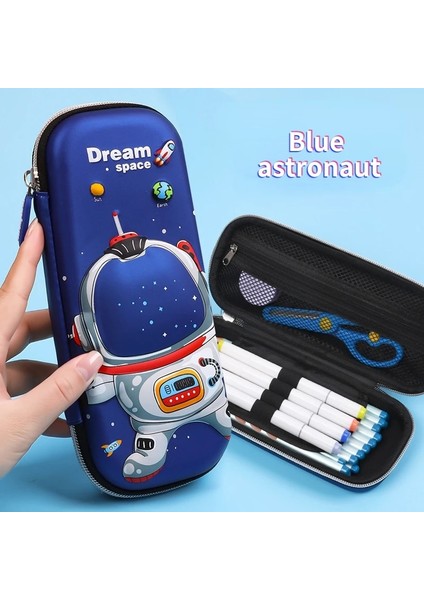 E Tarzı 3D Eva Kalem Kutusu Çocuk Karikatür Uzay Astronot Baskılı Kalem Kutusu Çevre Dostu Kırtasiye Kutusu Çocuklar Hediyeler (Yurt Dışından) fırsatları