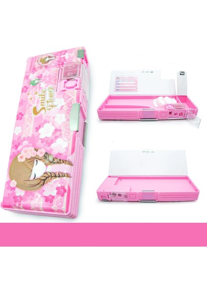 Siyah Stil Kalem Kutusu Kılıfları Şifre Unicorn Estuche Kızlar Için Estojo Cartuchera Escolar Okul Kore Kırtasiye Sevimli Büyük Kutu Deformasyon (Yurt Dışından)