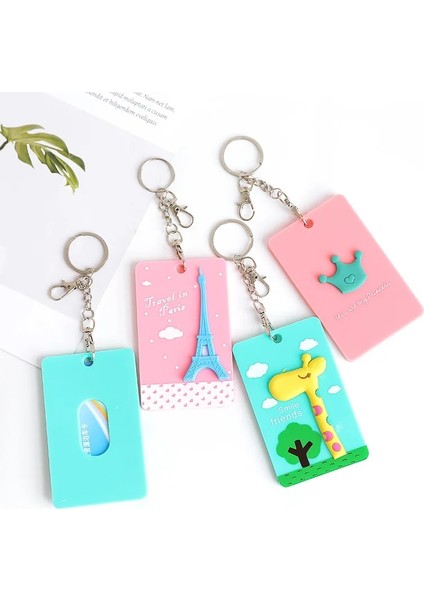 Totoro Stili Pvc Rozet Tutucu ve Aksesuarları Kimlik Kartı Sahibi Kredi Kartı Otobüs Kartı Kılıfı Karikatür Panda Kırtasiye (Yurt Dışından) modelleri