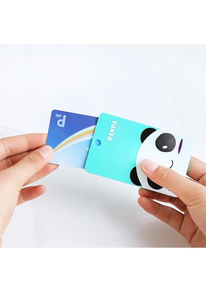 Totoro Stili Pvc Rozet Tutucu ve Aksesuarları Kimlik Kartı Sahibi Kredi Kartı Otobüs Kartı Kılıfı Karikatür Panda Kırtasiye (Yurt Dışından) fırsatları