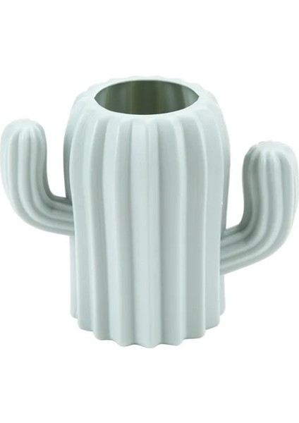 Mavi Stil Kalem Tutucu Yaratıcı Öğrenci Kırtasiye Masaüstü Kaktüs Masası Çok Fonksiyonlu Saklama Kutusu Pe Kalem Konteyner Fırça Pot Ofis Malzemeleri (Yurt Dışından)