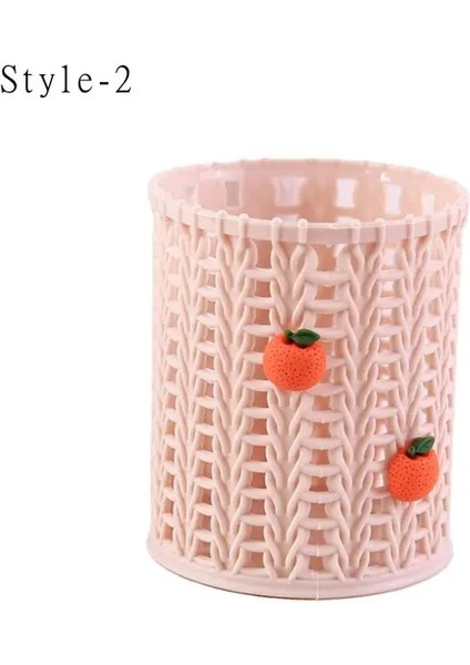 Stil-2 Stili Yaratıcı Taklit Asma Kalem Tutucu Karikatür Meyve Hayvanlar Tarzı Kalem Tutucu Masaüstü Makyaj Fırça Kırtasiye Depolama Organizatör (Yurt Dışından)