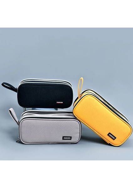 Mor Tarzı Kalem Kutusu Siyah Kırtasiye Kalem Kutusu Trousse Scolaire Büyük Kapasiteli Kalem Kutusu Astuccio Tuval Estuche Okul Kalem Kutuları (Yurt Dışından) indirimleri