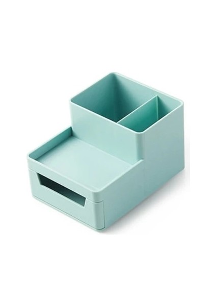 B-Mavi-Yeşil Tarzı Ofis Masa Üstü Organiser A4 Kağıt Çekmecesi Saklama Kutusu Istiflenebilir Dosya Dolabı Kalemlik Belge Kutusu Tutucu A4 Boyutu Saklama Kutusu (Yurt Dışından)