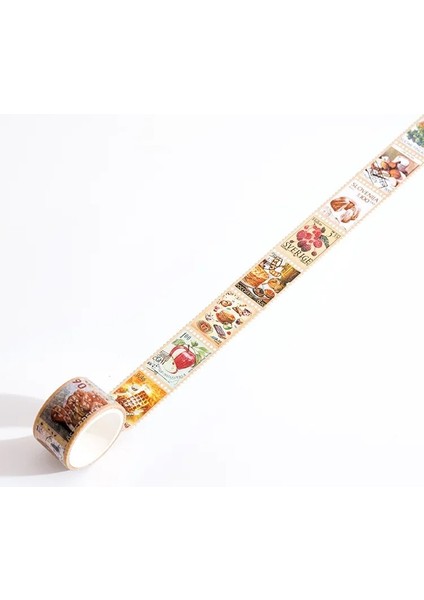 1-G Tarzı 25MM Geniş Posta Pulu Washi Bantlar Scrapbooking Için Dekoratif Çıkartmalar Dıy Sanatlar El Sanatları Albümü Takvimler (Yurt Dışından)