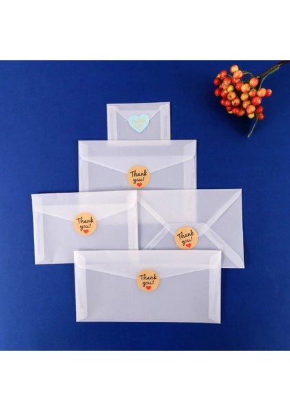 9.6x6.4cm Stili Şeffaf Zarf Sülfürik Asit Kağıt Kartpostal Zarf Antika Boş Yarı Saydam Kırtasiye Yazma Aracı (Yurt Dışından) modelleri