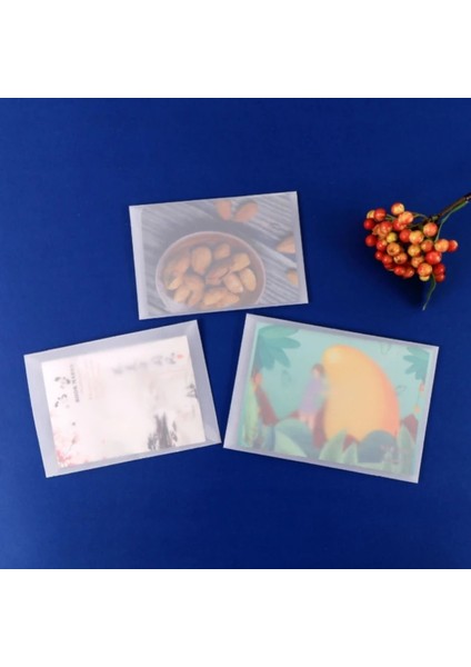 9.6x6.4cm Stili Şeffaf Zarf Sülfürik Asit Kağıt Kartpostal Zarf Antika Boş Yarı Saydam Kırtasiye Yazma Aracı (Yurt Dışından) fırsatları