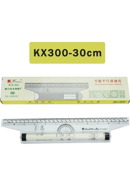 KX300-30CM Tarzı Kewen Plastik Çok Amaçlı Açı Paralel Cetvel 30 cm Evrensel Paralel Kaydırma Cetvel Haddeleme Itici Dengeleme Ölçeği Cetvel KX300 (Yurt Dışından)