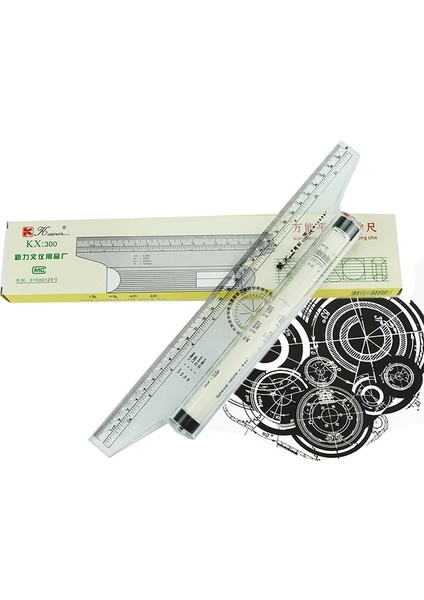 KX300-30CM Tarzı Kewen Plastik Çok Amaçlı Açı Paralel Cetvel 30 cm Evrensel Paralel Kaydırma Cetvel Haddeleme Itici Dengeleme Ölçeği Cetvel KX300 (Yurt Dışından)