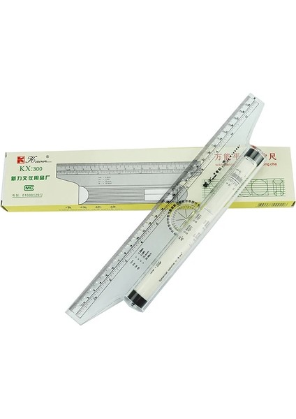 KX300-30CM Tarzı Kewen Plastik Çok Amaçlı Açı Paralel Cetvel 30 cm Evrensel Paralel Kaydırma Cetvel Haddeleme Itici Dengeleme Ölçeği Cetvel KX300 (Yurt Dışından)