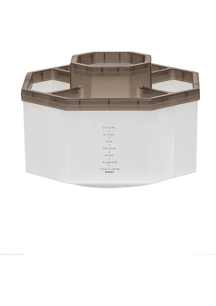 Kahve Tarzı Basit Modern Büyük Kapasiteli Ofis Masaüstü Depolama Sevimli Dönen Kozmetik Depolama Kovası Kalem Tutucu (Yurt Dışından)