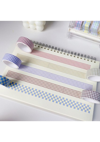 1 Adet C Tarzı 1 Adet Japonya Renk Temel Izgara Desen Dekorasyon Bandı Renkli Washi Maskeleme Bandı Yaratıcı Scrapbooking Kırtasiye Okul Malzemeleri (Yurt Dışından) fiyatları