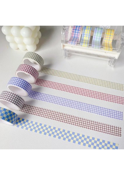 1 Adet C Tarzı 1 Adet Japonya Renk Temel Izgara Desen Dekorasyon Bandı Renkli Washi Maskeleme Bandı Yaratıcı Scrapbooking Kırtasiye Okul Malzemeleri (Yurt Dışından) modelleri