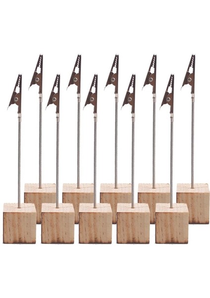 5 Adet Yuvarlak Stil Ube Baz Not Klipleri Tutucu, Sayı Kartlarını Görüntülemek Için Timsah Klipsli Klipsli, Fotoğraflı Not Klipsi Ahşap Tutucu Stand (Yurt Dışından)