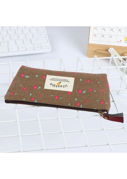 Fense Tarzı Kawaii Kalem Kutusu Çiçek Kanvas Hediye Estuches Okul Kalem Kutusu Kalem Kutusu Kalem Çantası Okul Malzemeleri Kırtasiye (Yurt Dışından) indirimleri