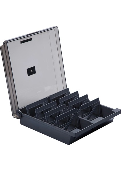 Siyah Stil Büyük Kapasiteli Plastik Işletme Adı Kartları Depolama Tutucu Organizatör Kutusu, Holding Için Alfabe Dizini Sekmeleri ile (Yurt Dışından)