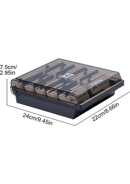 Siyah Stil Büyük Kapasiteli Plastik Işletme Adı Kartları Depolama Tutucu Organizatör Kutusu, Holding Için Alfabe Dizini Sekmeleri ile (Yurt Dışından) modelleri