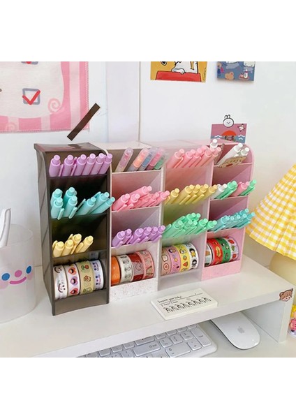 No.7 Tarzı 1 Adet Dikey Saklama Kutusu Kalemlik Makyaj Fırçaları Saklama Kutusu Çeşitli Eşyalar Organizatör Masa Düzenleyici Kırtasiye Tutucu Saklama Kutusu (Yurt Dışından) fırsatları