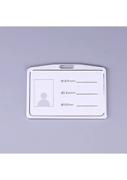 No.14 Tarzı Alüminyum Alaşımlı Rozet Tutucu Geri Çekilebilir Rozet Makarası Ipi Kombinasyonu Çalışan Personel Adı Kimlik Kartı Tutucu Iş Malzemeleri (Yurt Dışından)