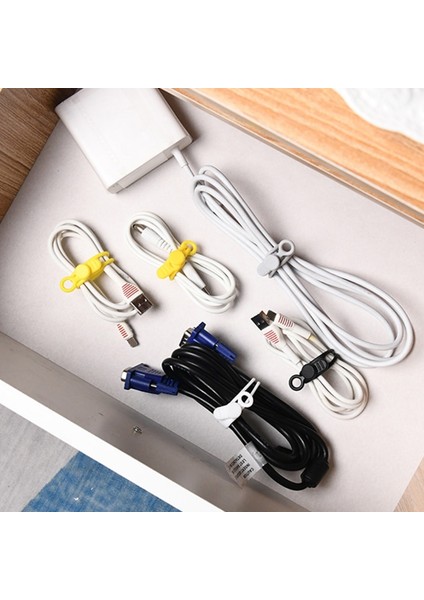 Yeşil-1pcs Tarzı Mümkün Kravat Toplayıcı Silikon Yeniden Kullanılabilir Sabitleme Kablosu ile Mutfak Aletleri Tel Kulaklık USB Şarj Aleti Kablosu Sabitleyici (Yurt Dışından) fırsatları