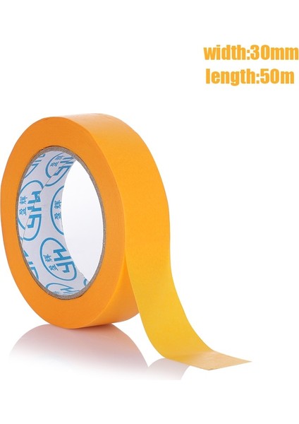30MMX50M Stili Yenı Sarı Maskeleme Bandı Araba Sticker Yapıştırıcı Dıy Boyama Kağıdı Ressam Dekor El Sanatları Genel Amaçlı El Sanatları Aksesuarları (Yurt Dışından)