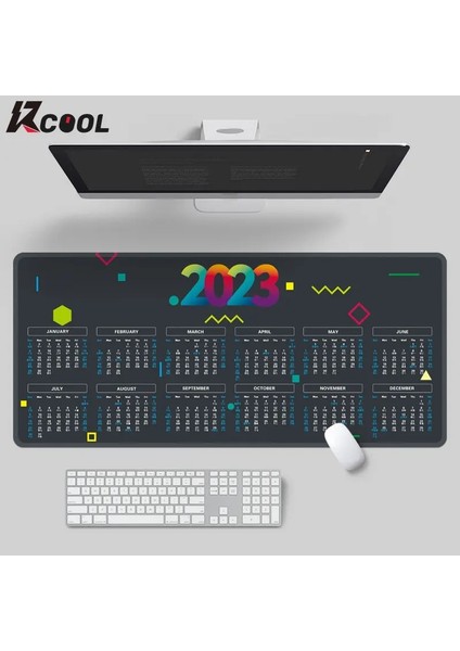 E-300X800X2MM Stili Alendar Mouse Pad Bilgisayar Dizüstü Dizüstü Dikdörtgen Büyük Boy Kaymaz Ofis Masası Takvim Masa Mat Mutlu Yeni Yıl (Yurt Dışından) fırsatları