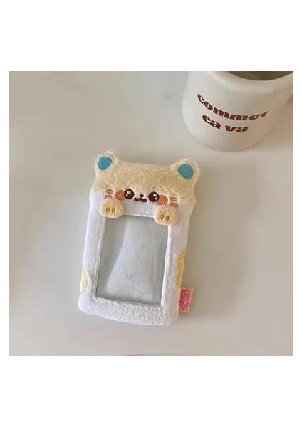 T1 Stili Kawaii Karikatür Hayvan Serisi Yumuşak Peluş 3 Inç Kpop Fotoğraflı Kart Tutucu Fotoğraf Kartı Tutucu Çanta Kolye Okul Kırtasiye (Yurt Dışından)